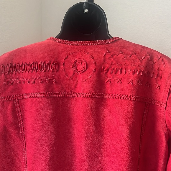 Chico’s Suede Open Front Jacket.Pro - Picture 4 of 7